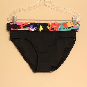 NWT Anne Cole Foldover Floral Bikini Bottoms